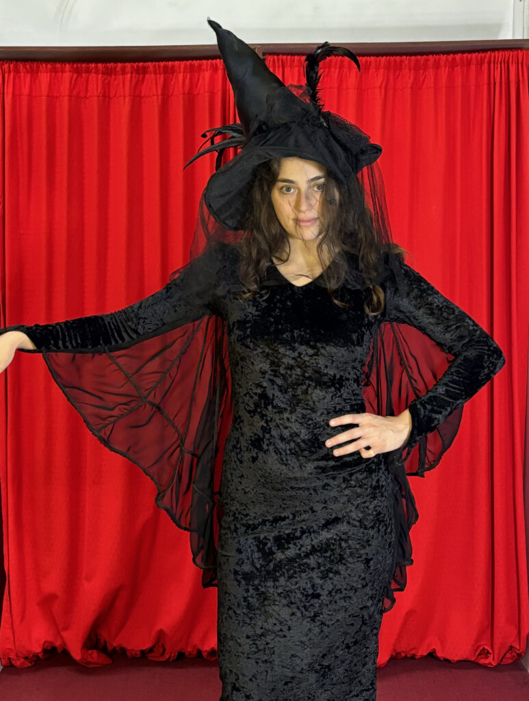 Disfraz De Bruja Neon Para Mujer | Falda Tutú, Gorro Y Medias De Halloween En Talla Única