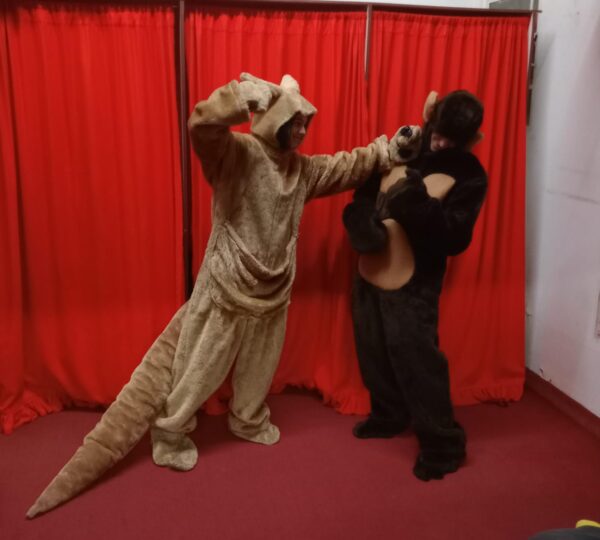 Pareja Mono y Canguro