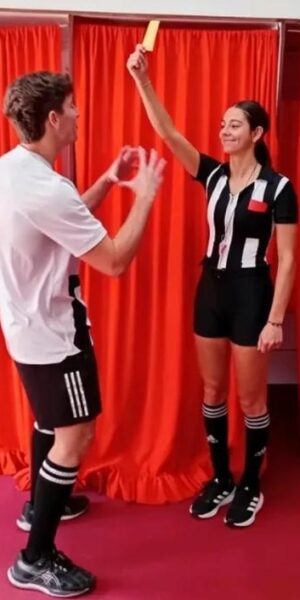 Pareja Referi mujer y jugador